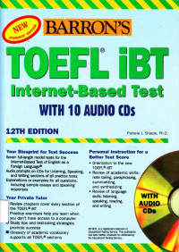 Image of TOEFL IBT: Internet-Based Test With 10 Audio CDs