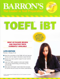 Image of TOEFL iBT : Most Up-To-Date Review and Practice Tests Currently Available