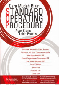 Image of Cara Mudah Bikin Standard Operating Procedure : Agar Bisnis Lebih Praktis