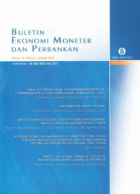 Image of Buletin Ekonomi Moneter dan Perbankan, Volume 15 Nomor 2, Oktober 2012
