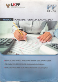 Image of MODUL: Pemilihan Penyedia Barang/Jasa Jilid 2