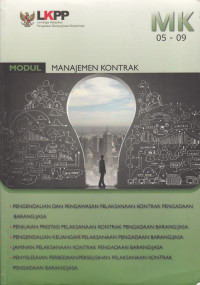 Image of MODUL: Manajemen Kontrak Jilid 2