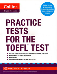 Image of Practice Test for the TOEFL Test : Collins English for Exams