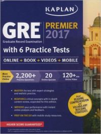 Image of Kaplan Gre Premier 2017: With 6 Practice Tests