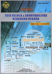 Image of Jurnal Tata kelola & Akuntabilitas Keuangan Negara, Volume 2 Nomer 2, Desember 2016