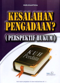 Image of Kesalahan Pengadaan? (Perspektif Hukum)