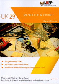 Image of Mengelola Risiko (Unit Kompetensi 29) : Buku Informasi