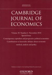 Image of Cambridge Journal of Economics, Volume 38 Number 6 November 2014
