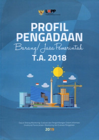 Image of Profil Pengadaan Barang/Jasa Pemerintah Tahun Anggaran 2018
