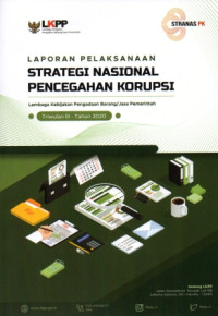 Image of Laporan Pelaksanaan Strategi Nasional Pencegahan Korupsi: Triwulan III - Tahun 2020