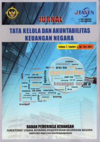 Image of Jurnal Tata kelola & Akuntabilitas Keuangan Negara, Volumen 7 Number 2, Jul-Dec 2021