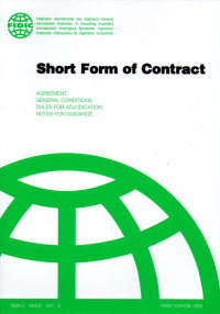 Image of The FIDIC Forms Of Contract : Short Form Contract (The 1999 Green Book)